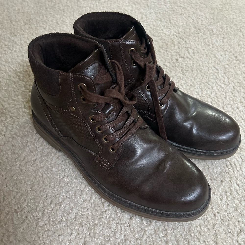 Gordon Rush Men's Brown Faux Leather Boots